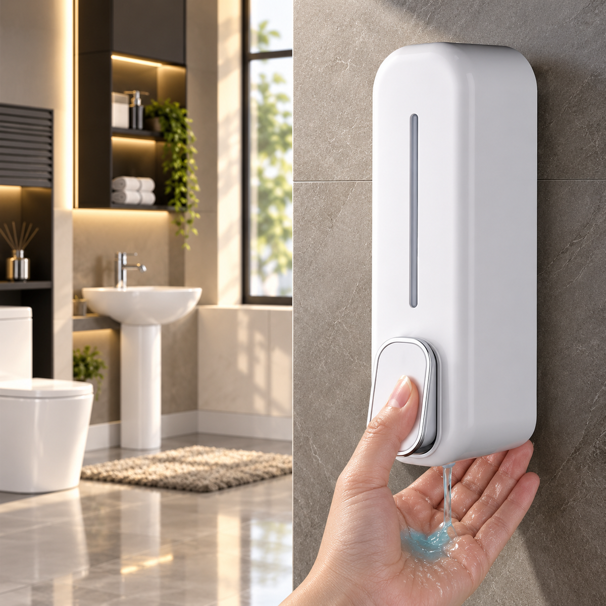 Aura Wall-Mount Touch Soap Dispenser